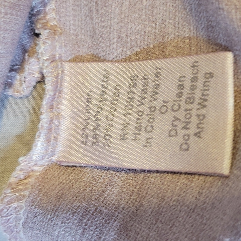 Linen Purple Patchwork Dress - image 3